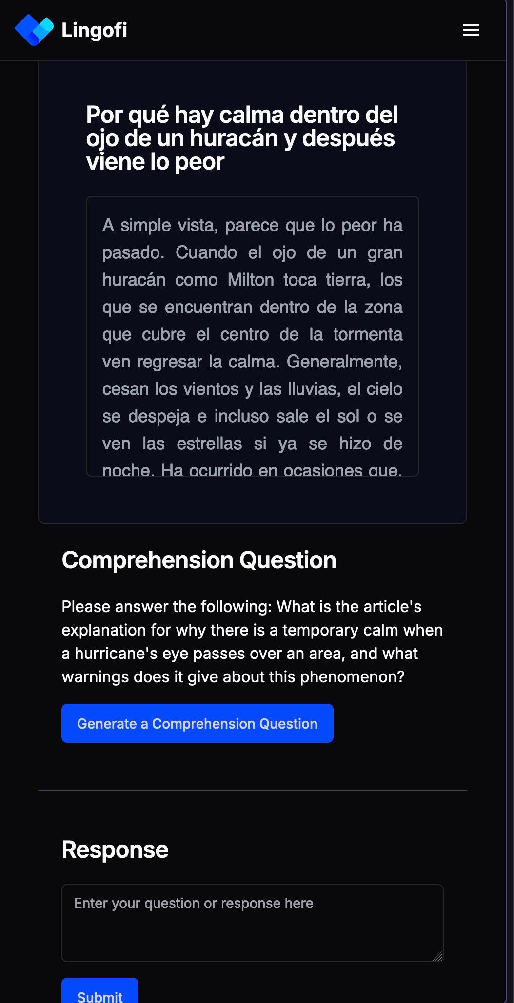 Mobile feature navigation