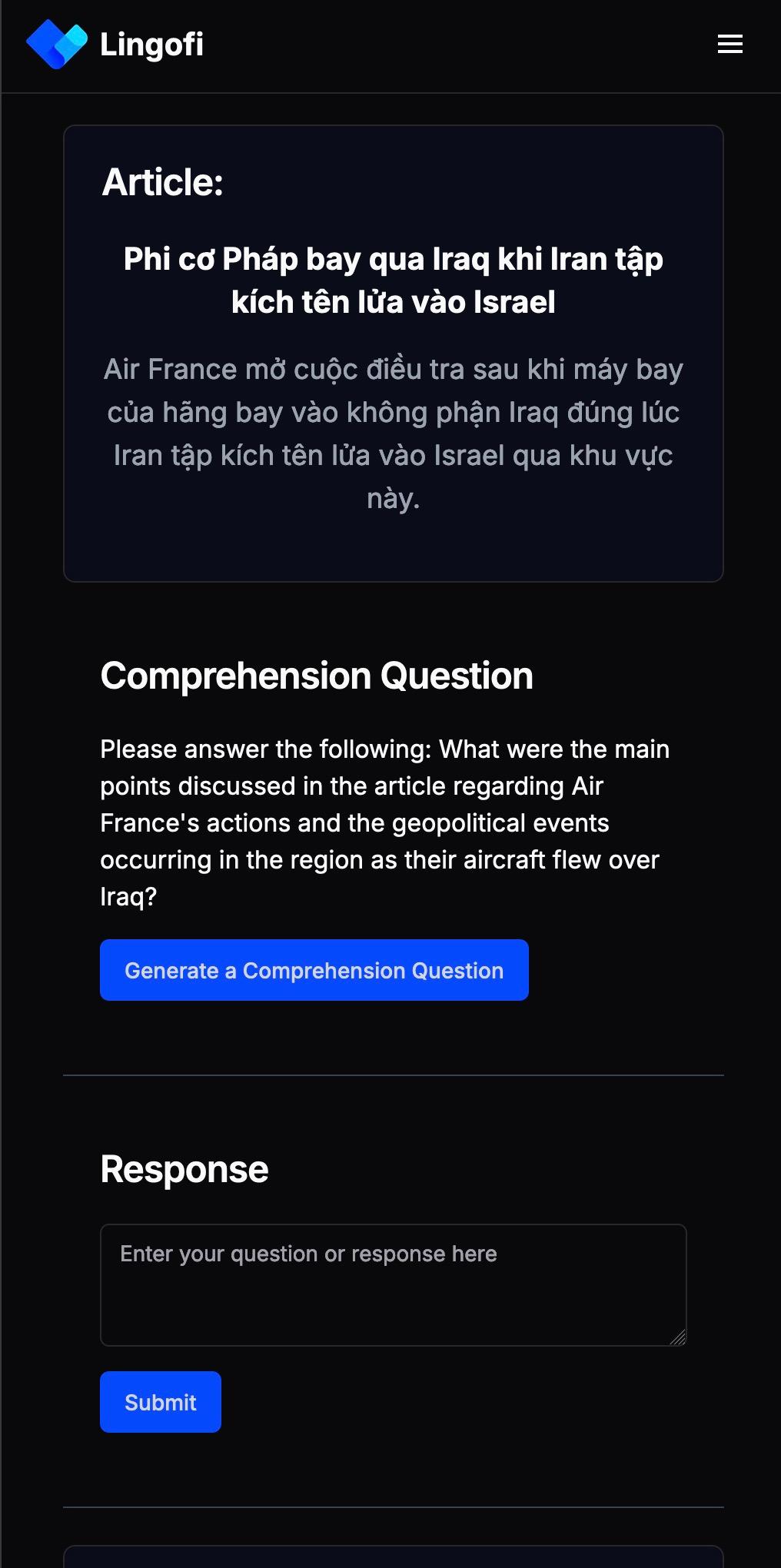 Mobile feature navigation